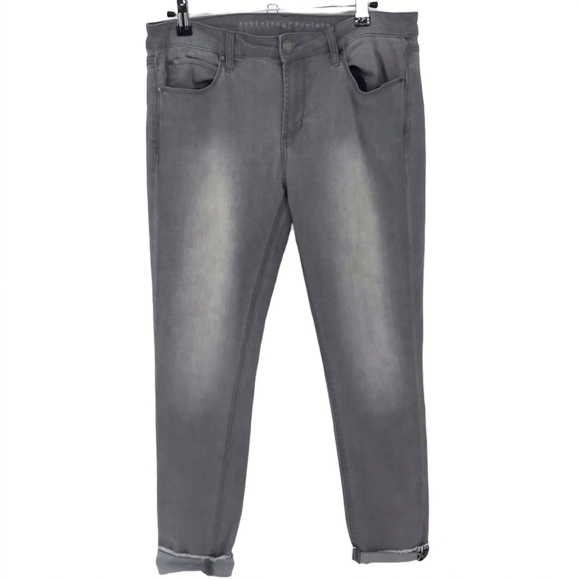 Articles of Society Gray Rolled Cuff  Skinny Jeans - Picture 1 of 9